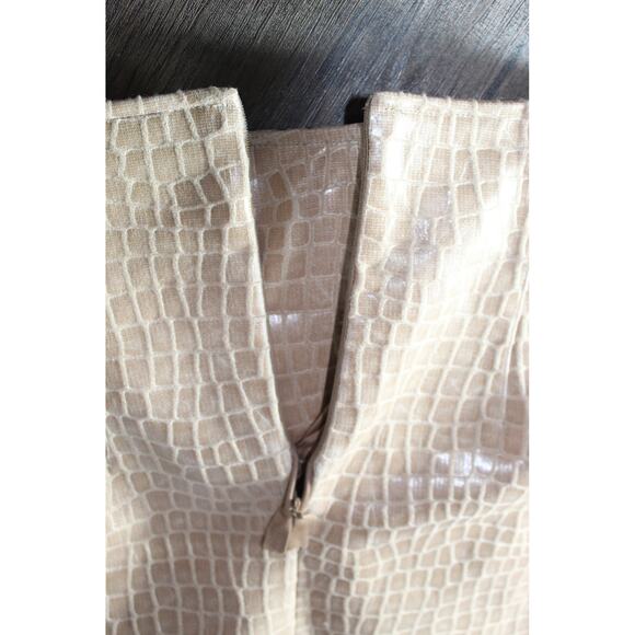 The Andamane Erin Skirt Faux Croc Gator Embossed High Waist Mini Skirt Small - Picture 13 of 16